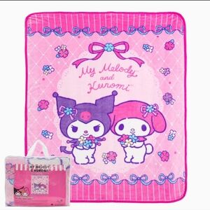 My Melody Kuromi Cartoon Collectors Cute Girls Fleece Blanket
